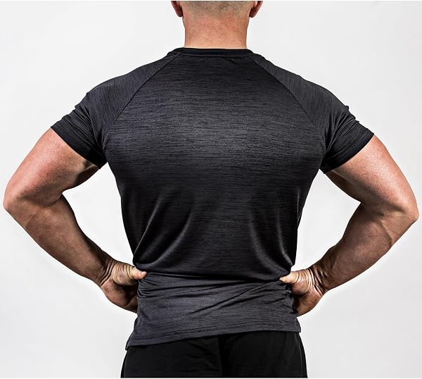 Satire Gym Satire Gym - Men's Slim Fit Fitness T-Shirt – Men's Bodybuilding T-Shirt for Gym and Fitness in use