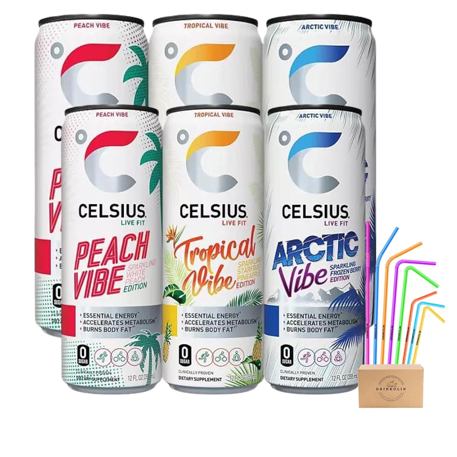 Celcius Energy Drink Functional Essential Sparkling Vibe