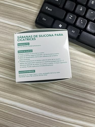 Miniatura 2 de Cinta de silicona para cicatrices quirúrgicas, rollo de 60 x 1.6 pulgadas, hojas de cicatrices extralargas para cesáreas, abdominoplastia, queloides