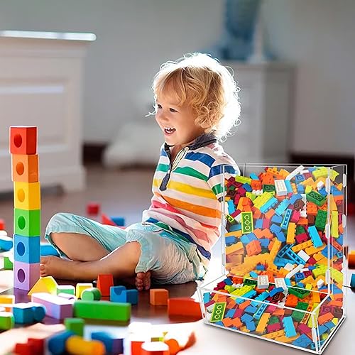 Miniatura 5 de Montex Dispensador de juguetes de pared de acrílico, organizador de pared de acrílico, organizador colgante transparente para sala de juegos,