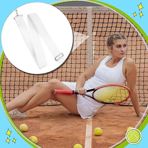 Miniatura 2 de Correa central de red de tenis de verano, correas de red de altura ajustable, accesorios de tenis portátiles para calzada, equipo de entrenamiento
