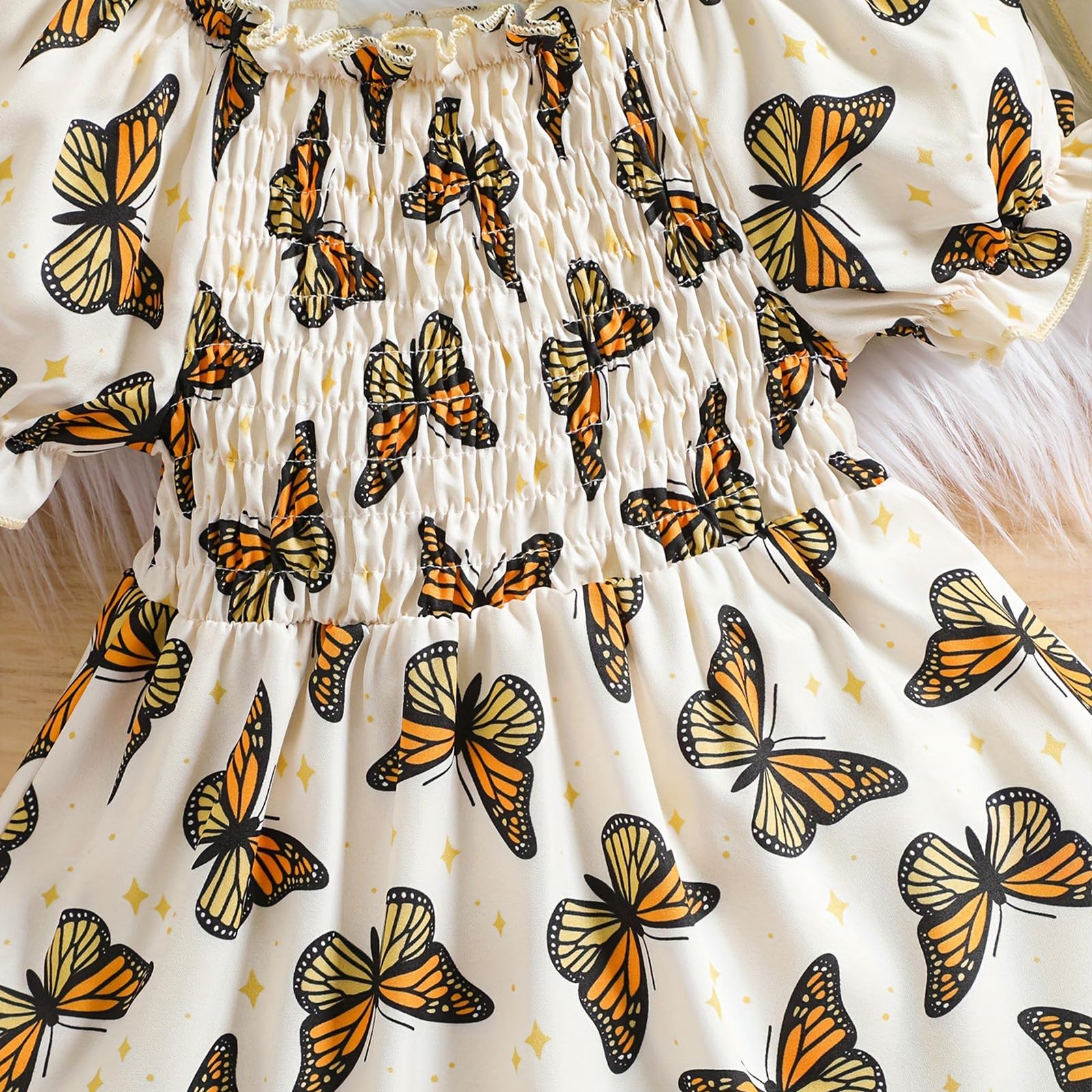 Bebé Niña Elegante Vestido Manga Corta Infantil Flor Imprimir Sombrero a Juego Conjunto Vestidos de Playa Verano 3 Meses-3 Años — view 4