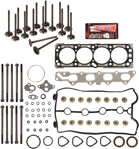 MA-4216953376 Juego de juntas de cabeza válvulas de escape de admisión compatibles con/para 04-05 Chevrolet Aveo 1.6L DOHC VIN 6