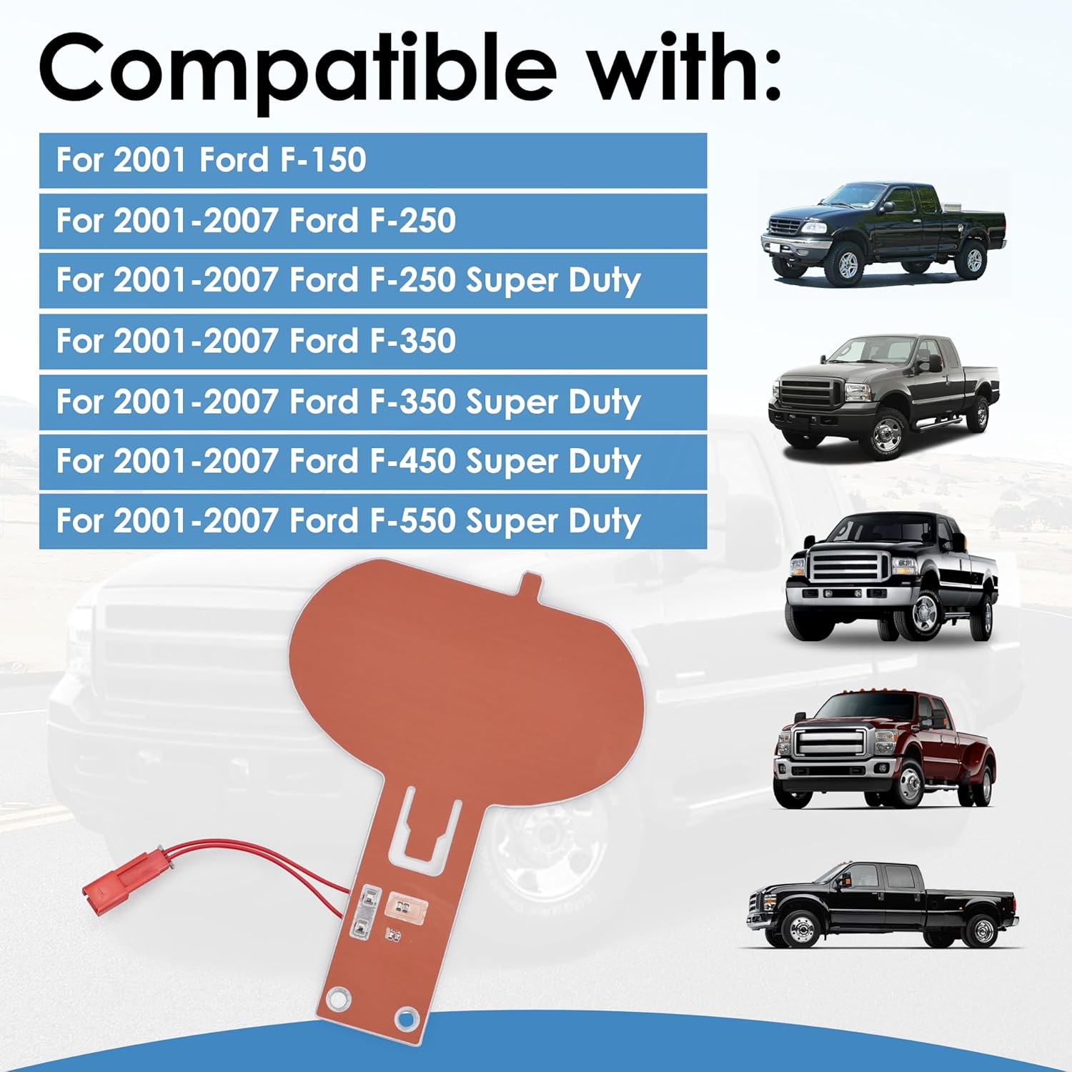 Horn Contact Fit for 2001-2007 Ford F-150 F-250 F-350 F-450 F-550 Super Duty Replace# 924-904 6C3Z13B802C
