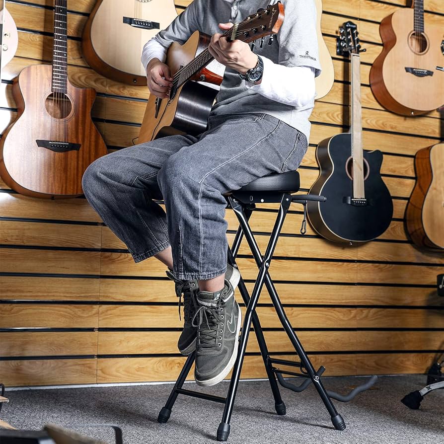GUITAR STOOL WITH STAND+楽譜クリップ付き GUITAR STOOL WITH STAND+楽譜クリップ付き 楽器・機材