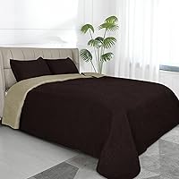 Vista 23 de Easy-Going - Juego de edredón reversible de tamaño full/queen con 1 edredón y 2 fundas de almohada, suave cubrecama, edredón de microfibra