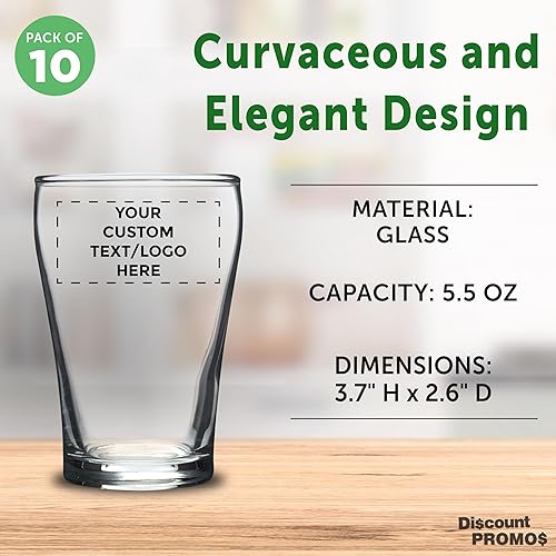 Miniatura 4 de Vasos de chupito personalizados de 5.5 onzas, juego de 10, paquete personalizado a granel, muestreador, ideal para bodas, fiestas, cumpleaños,