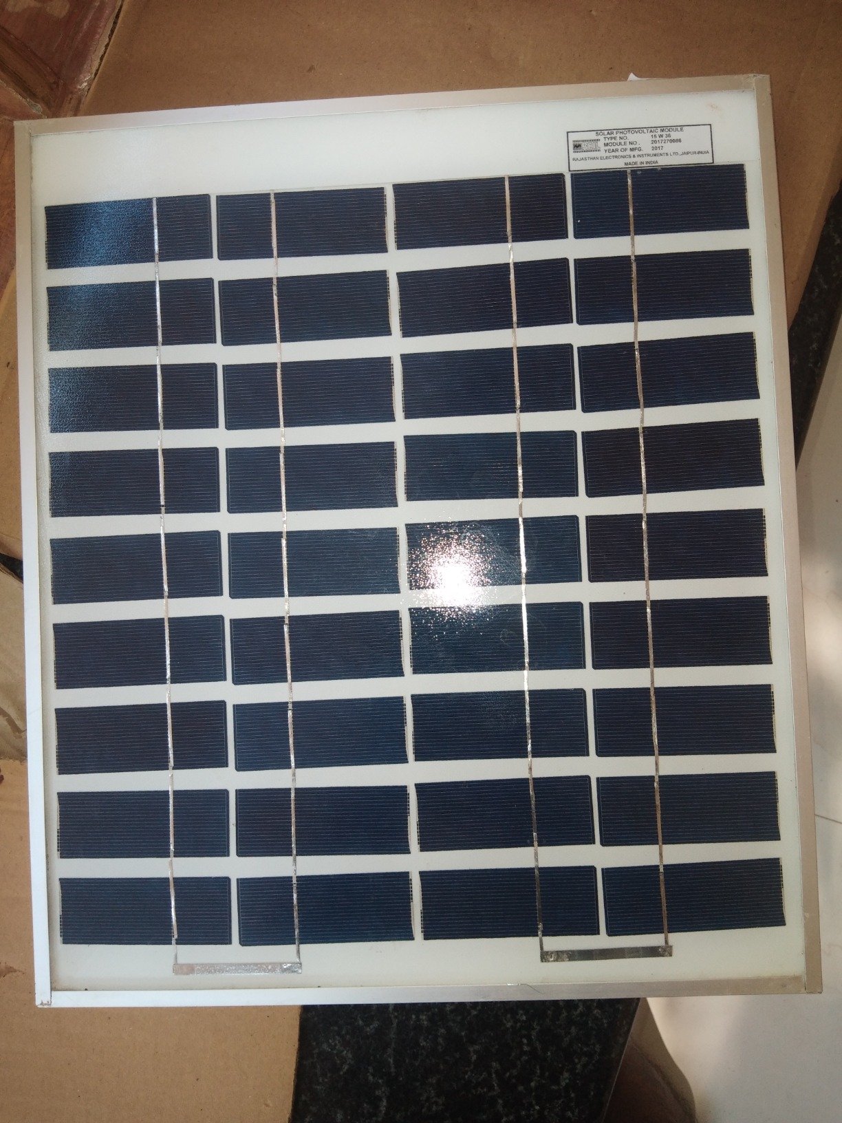 Reil Solar Module Prabha REIL 15Watt PV Solar Panel (Pack of 2) : Amazon.in: Garden ...