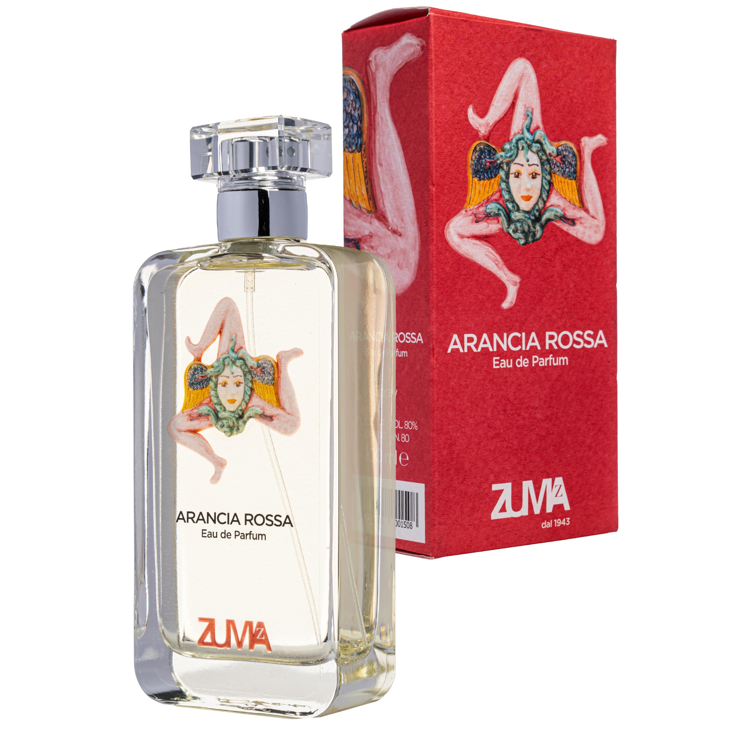 Profumi Zuma - Perfume Mujer y Hombre Naranja Roja - Eau de Parfum Spray de Fragancia Cítrica Unisex - La Energía Radiante del Sol en un Frasco - Made in Italy (Arancia Rossa 100 ml)