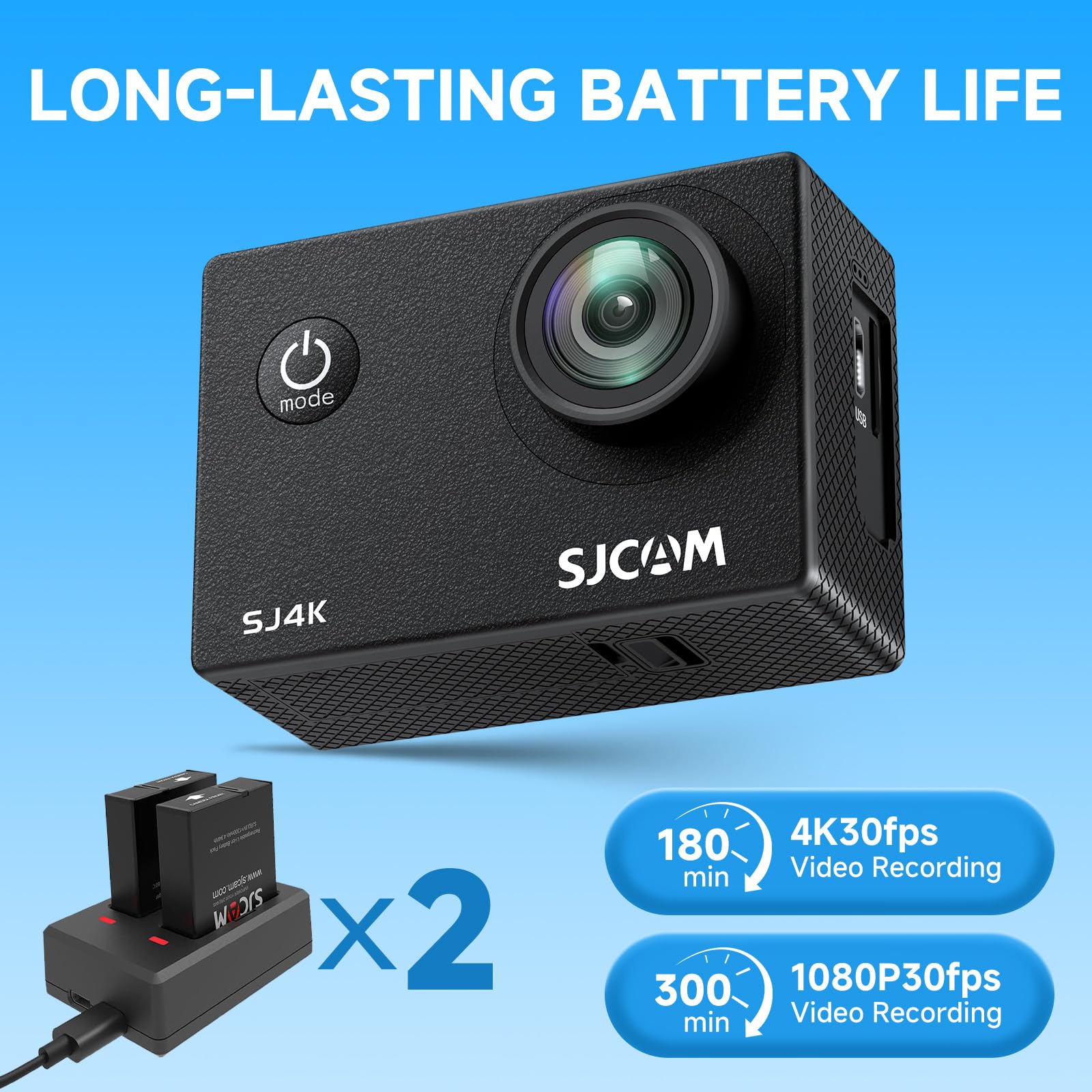 GoPro - ☆SJ4000☆wifi.マイクロSD付き SJCAM SJ4000 4K30FPS WiFi Action Camera HD Image Capture
