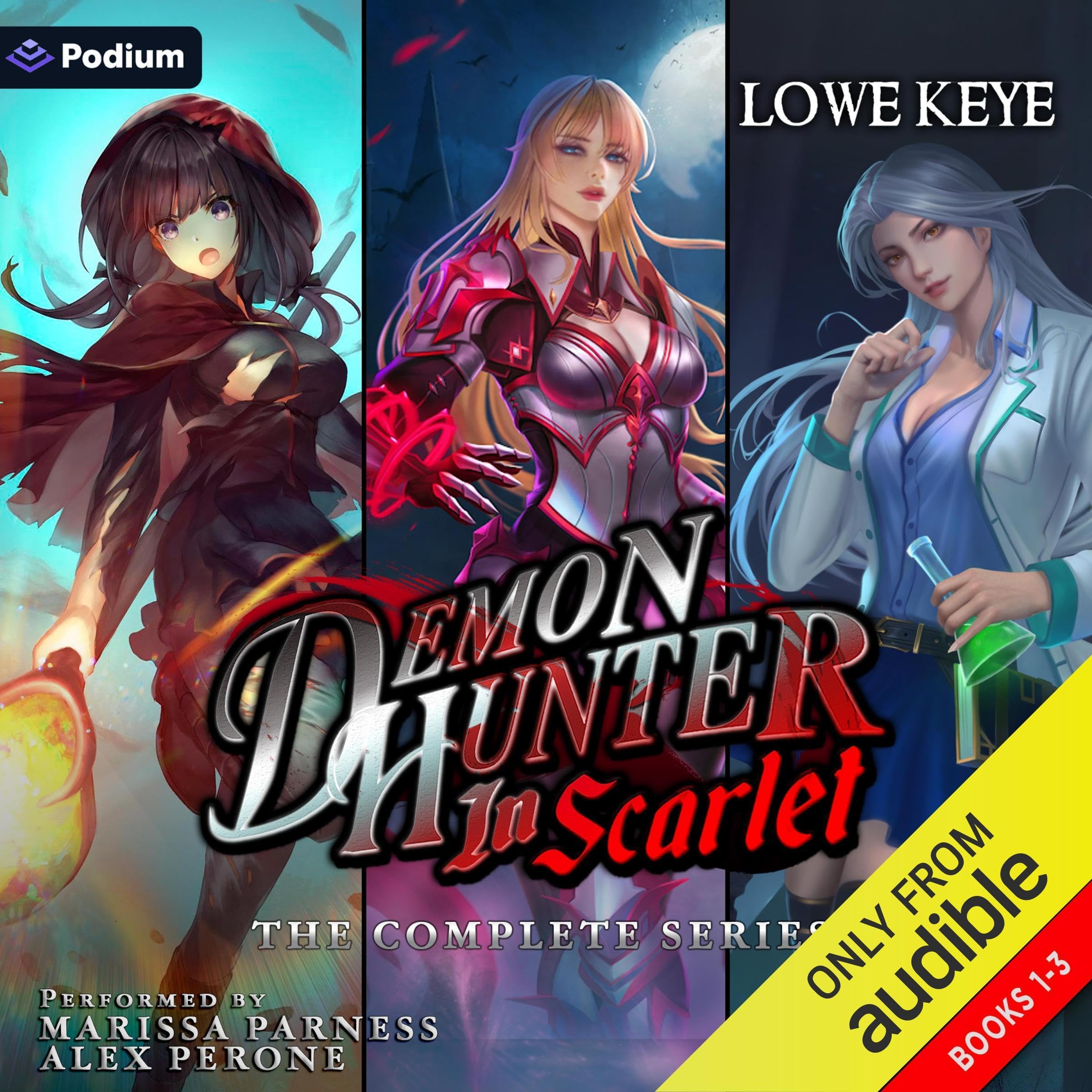 Cover art for Demon Hunter in Scarlet: The Complete Trilogy