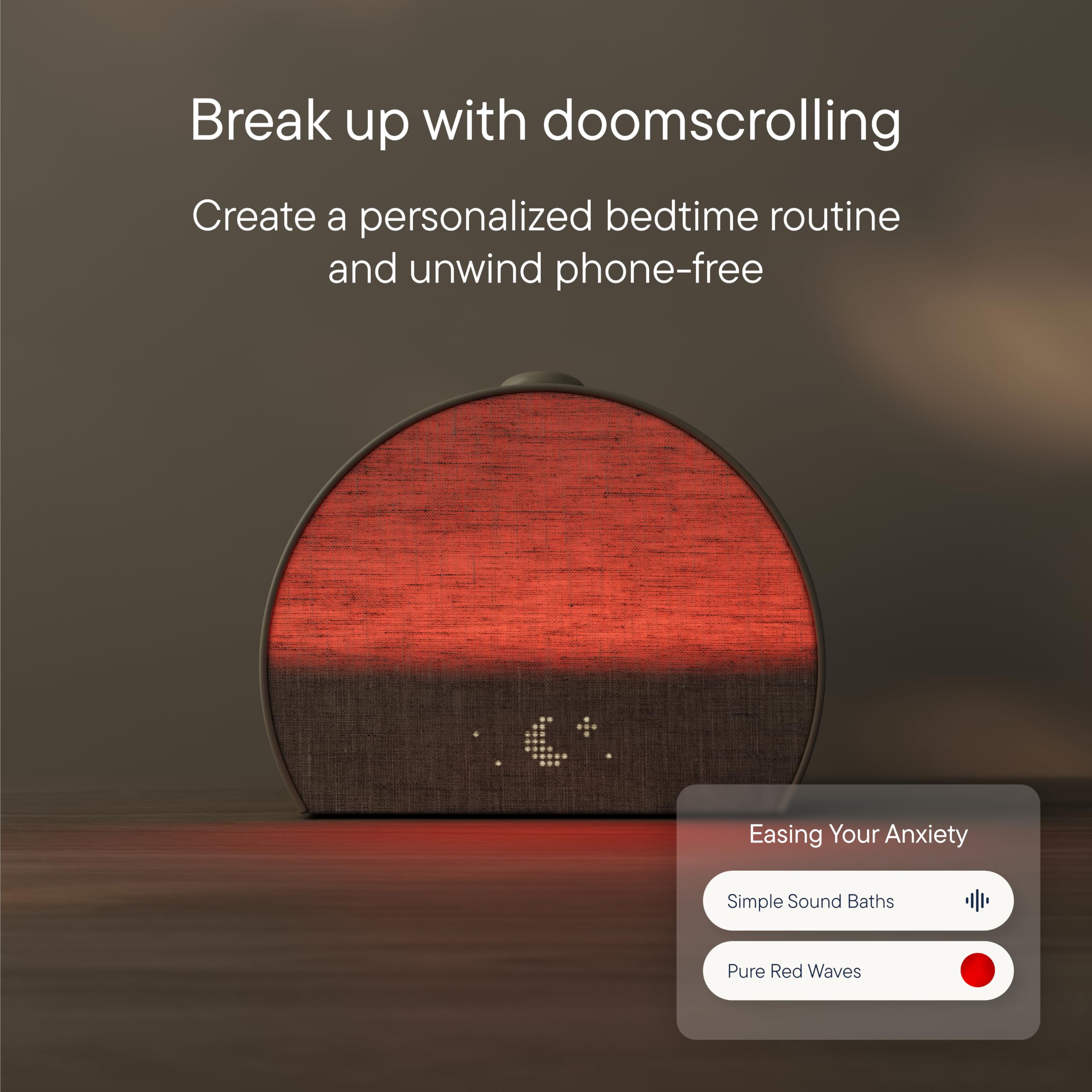 Hatch Restore 3 Sunrise Alarm Clock & Sound Machine Smart Light Cocoa | White noise machine & sunrise alarm light 80 sleep sounds screen-free bedtime routine with meditations via Hatch Sleep  product thumbnail 4