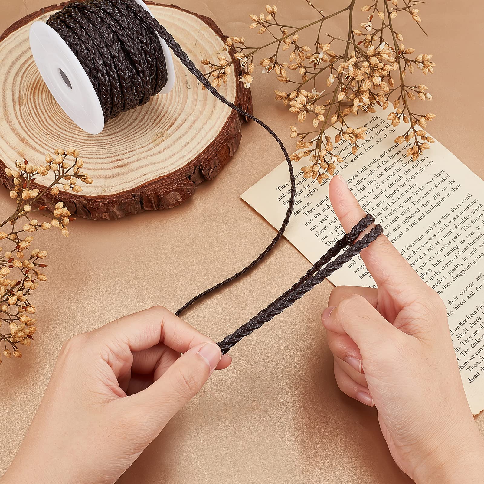 タカヒロミヤシタザソロイスト/ダブルバイザーハット/リネン混/レザー