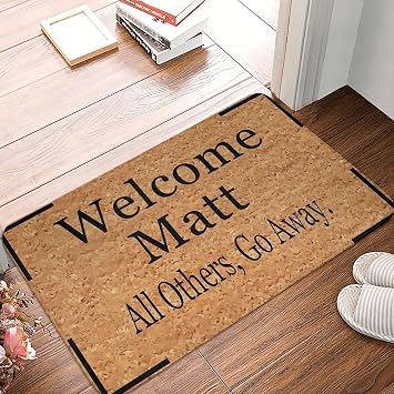 Doormat Welcome Mat Door Mats Outdoor Welcome Matt All Others, Go Away. Doormat Indoor for Entryway,Welcome Mats for Front Door, Funny Classroom Decorations Mats Kitchen Mats 16x24 Inch