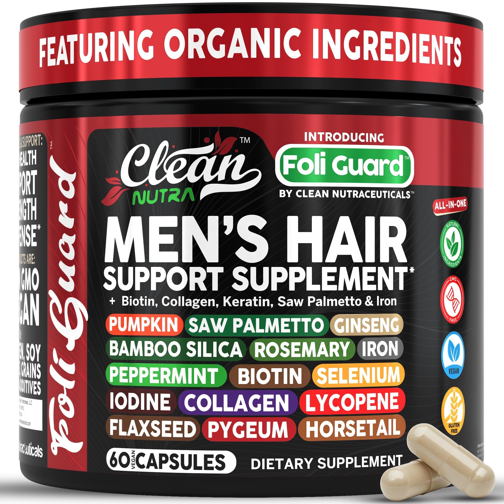 Amazon.com: Hair Growth Supplement For Men | Biotin Hair Vitamins