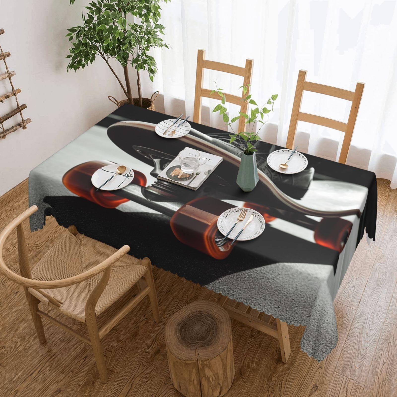 Nappe infroissable de qualité supérieure pour table rectangulaire
