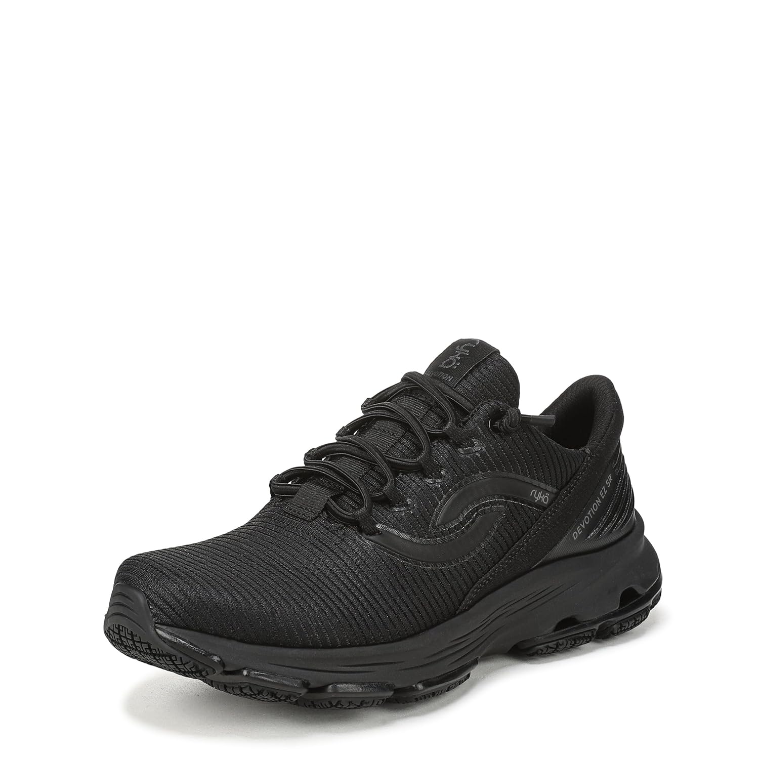 Ryka Women's Devotion Ez Slip Resistant Slip-Resistant Work Shoes Black/Black 8.5 W