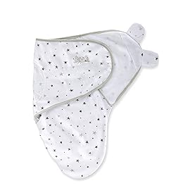 Ely\'s & Co. Adjustable Swaddles for Newborn, Baby Swaddles 0-3 Months, Swaddle Sack for Baby Girl/Boy, 2 Pack (Grey Star)