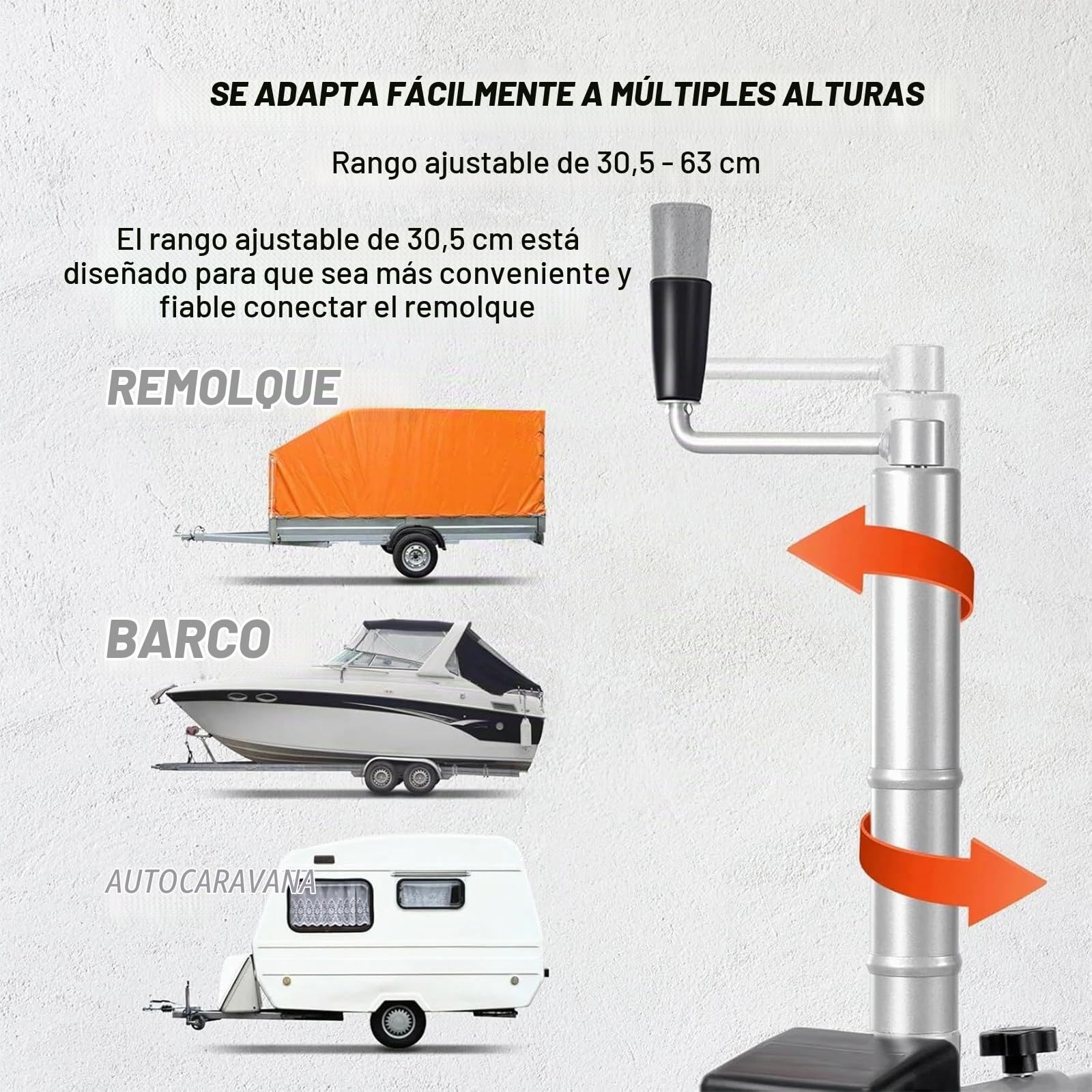 Remolque Rueda Jockey Remolque eléctrico Carro Rueda Jockey Remolque 12V Ayuda de maniobra eléctrica Remolque Remolque Caravana