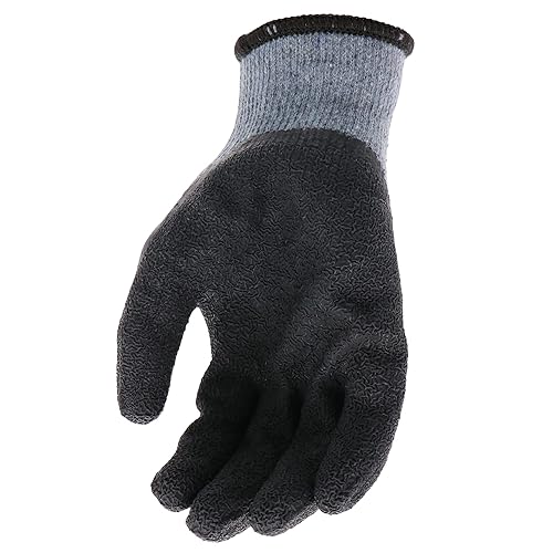Miniatura 5 de BOSS Guantes de trabajo con revestimiento de látex texturizado para hombre, agarre mejorado, resistentes al agua, resistentes a la abrasión, carcasa