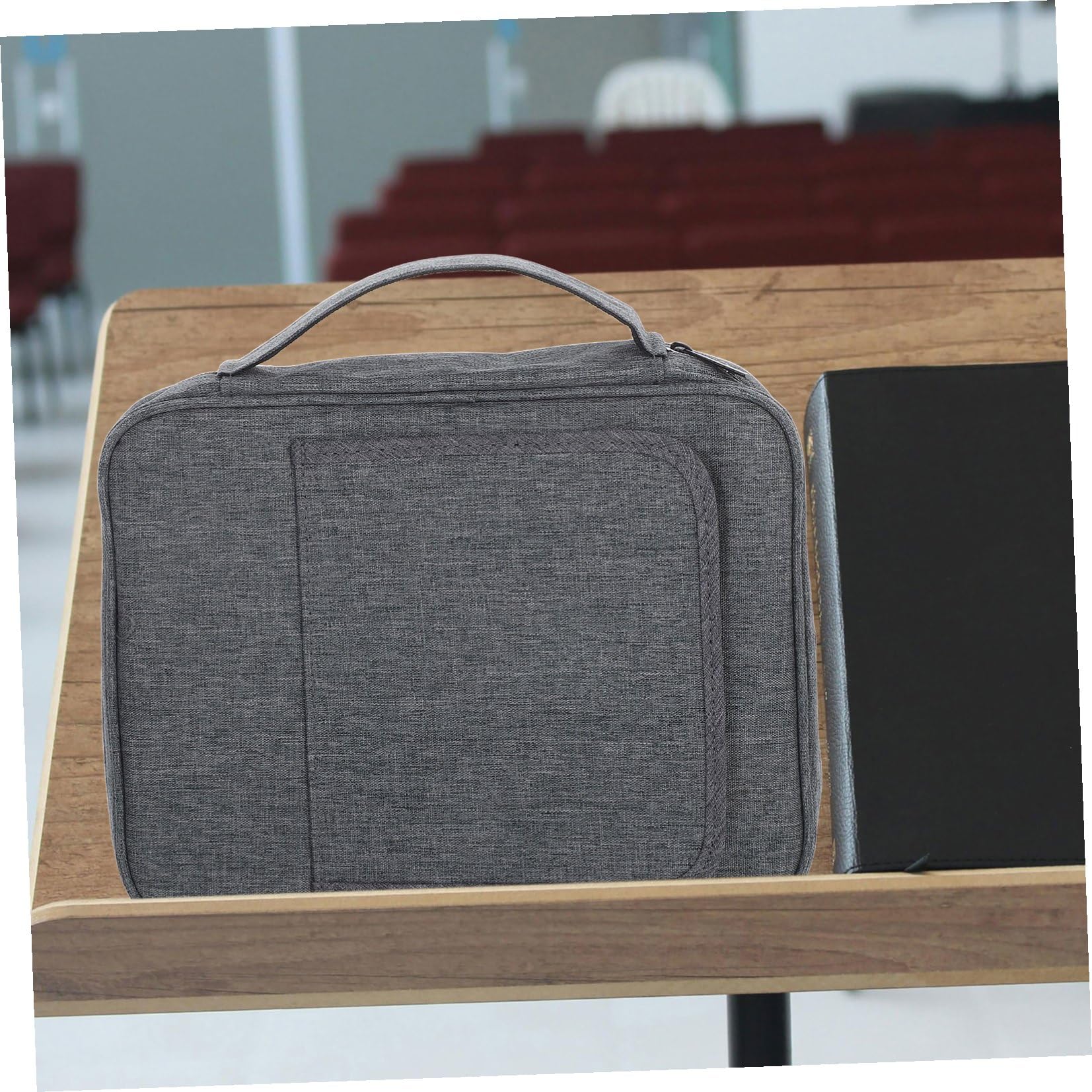 EXCEART Funda Biblia Estuche Portátil de Poliéster 2 Piezas con Asa y Soporte para Proteger Documentos y Bolígrafos, Adecuado para Estudio y Viajes