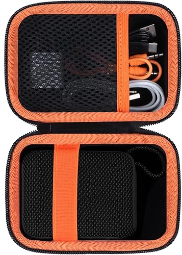 Funda rígida compatible con altavoz portátil JBL GO 4 GO 3 (funda negra) Negro -,Azul,gris, verde,Blanco apagado,Rosa,Púrpura,Rojo -,Blanco