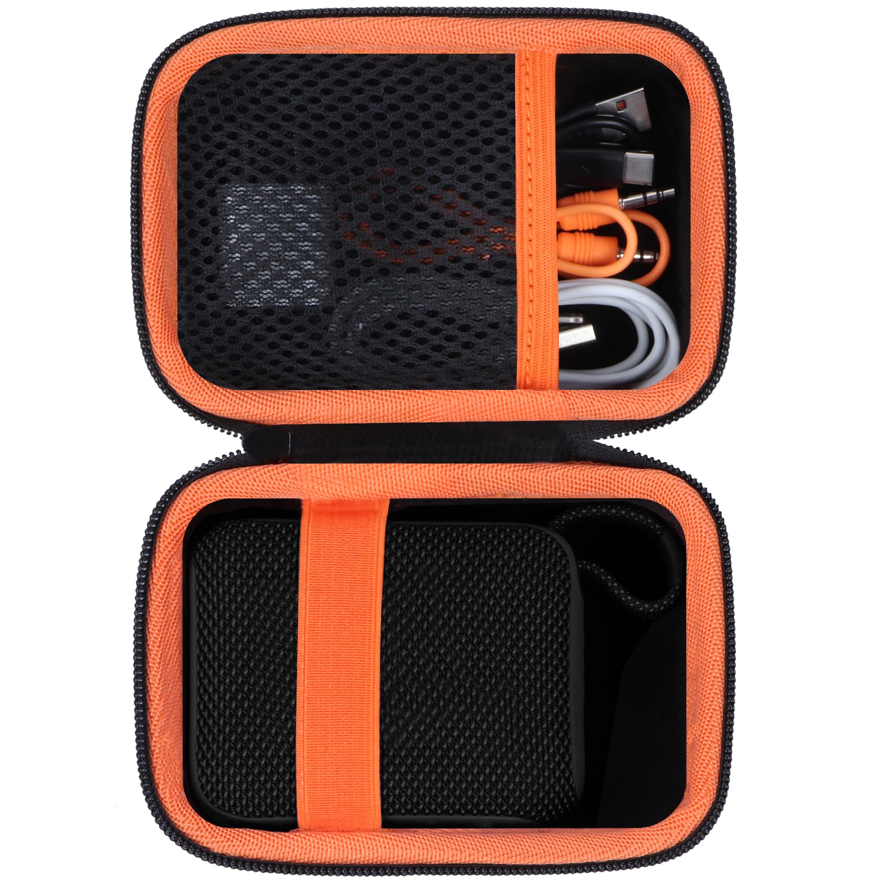 Hard Case Compatible with JBL GO 4 GO 3 Portable Speaker (Black Case)