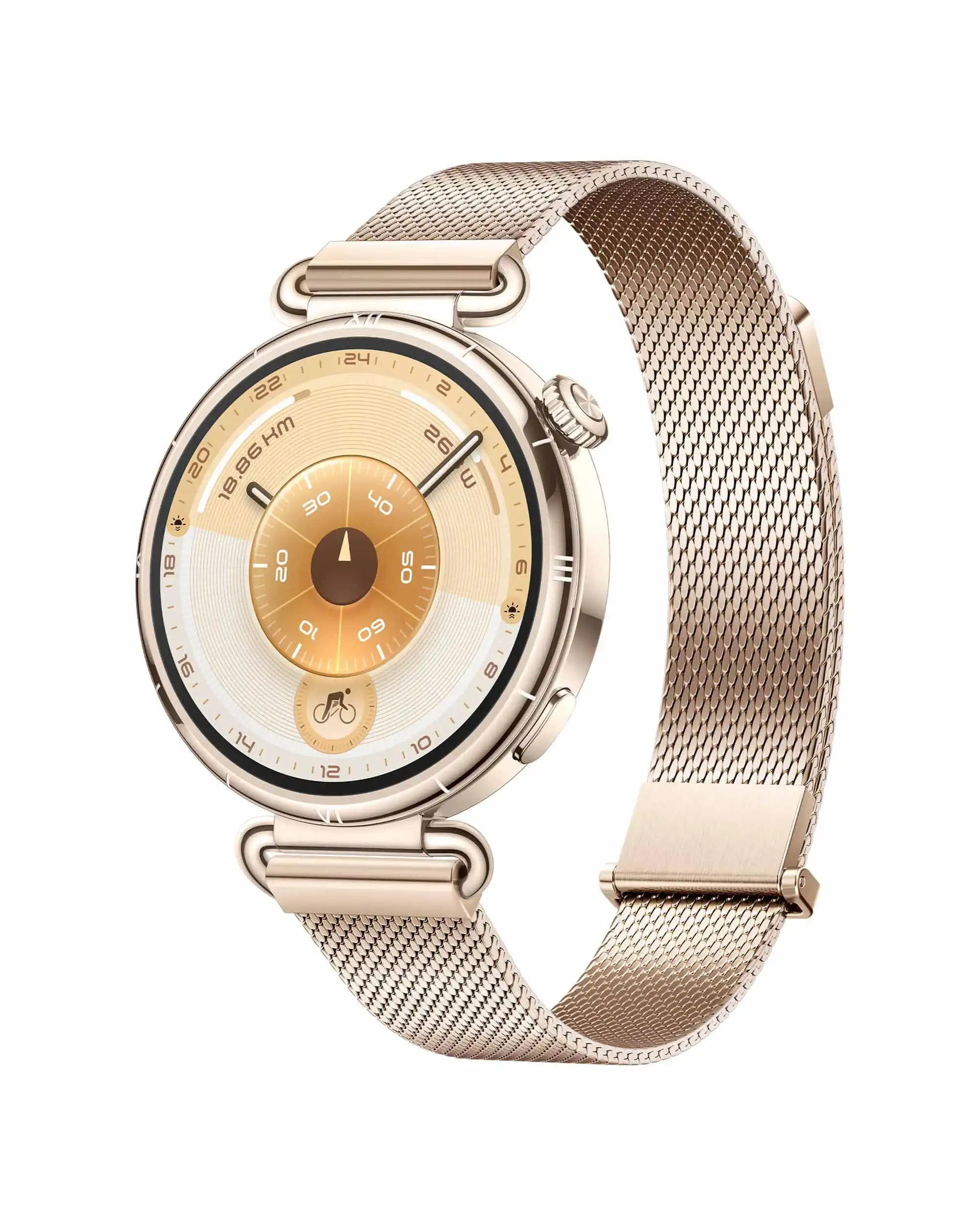 HUAWEI Watch GT 6 Smartwatch, GPS, AMOLED-Touchscreen, Bis zu 14 Tage Akku, 100+ Sportmodi, Kompatibel mit Android™ & iOS, Gesundheitsmonitoring, emotionales Wellbeing, Gold, 41mm