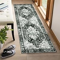 Vista 66 de Moynesa Alfombra Pasillo Ultra-Delgada Lavable - Alfombra Pasillo Antideslizante 2x6 Sin Deslizamiento Alfombra Cuarto de Lavado, Alfombra Vintage