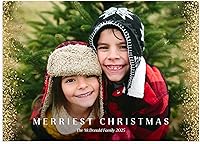 Vista 18 de Let's Make Memories - Tarjetas navideñas personalizadas con sobres, tarjetas navideñas de 5 x 7 pulgadas, sobres blancos, Colorful Lights