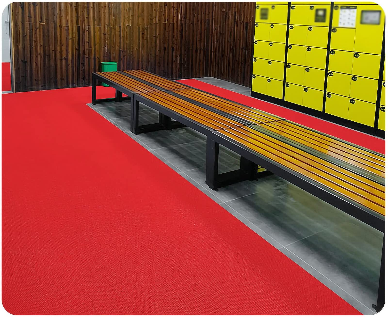 Tappetino drenante antiscivolo spesso 5mm Tappetino commerciale in PVC Tappetino per pavimento drenato per aree umide per interni ed esterni, per piscina Cucina Ristorante ( Color : Red , Size : 90cmx