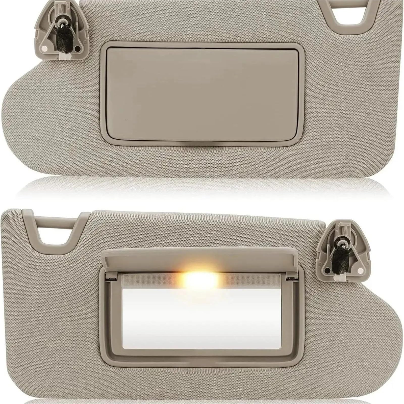 para Nissan para Altima 2013 2014 2015 2016 2017 2018 Panel Parasol Delantero Coche Tablero Lado Izquierdo Derecho(Beige 1 Pair)