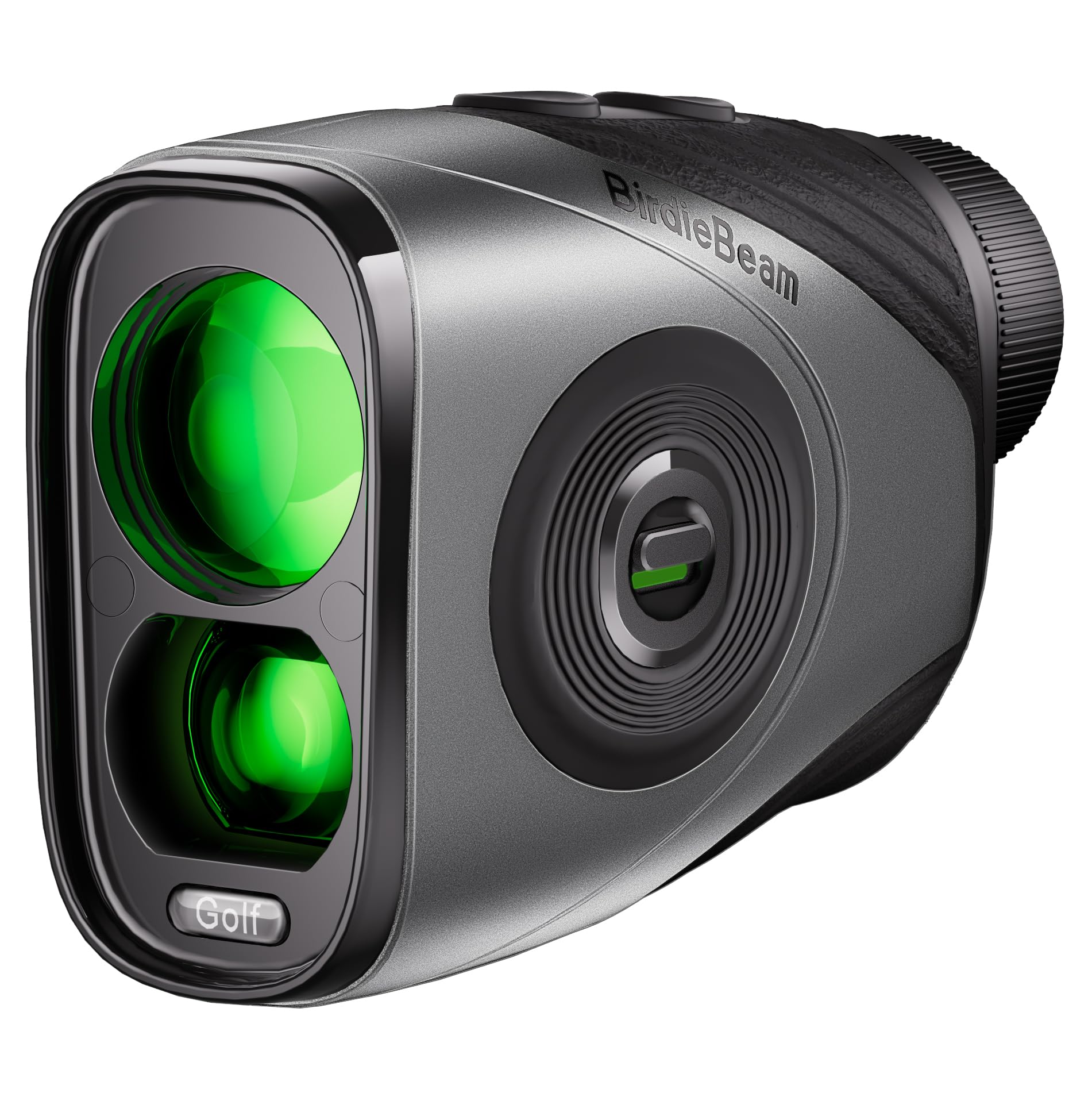 BirdieBeam Golf Rangefinder with Slope, 1200Y Laser Range Finder for Golf, 7X Magnification, Flag Lock with Vibration, Magnetic Cart Mount, Ultra-Clear Display, USB-C Rechargeable, Waterproof