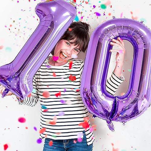 Miniatura 2 de Globo de aluminio de 40 pulgadas con el número 22, globo gigante número 22 para decoración de fiesta de cumpleaños de 22, boda, aniversario,