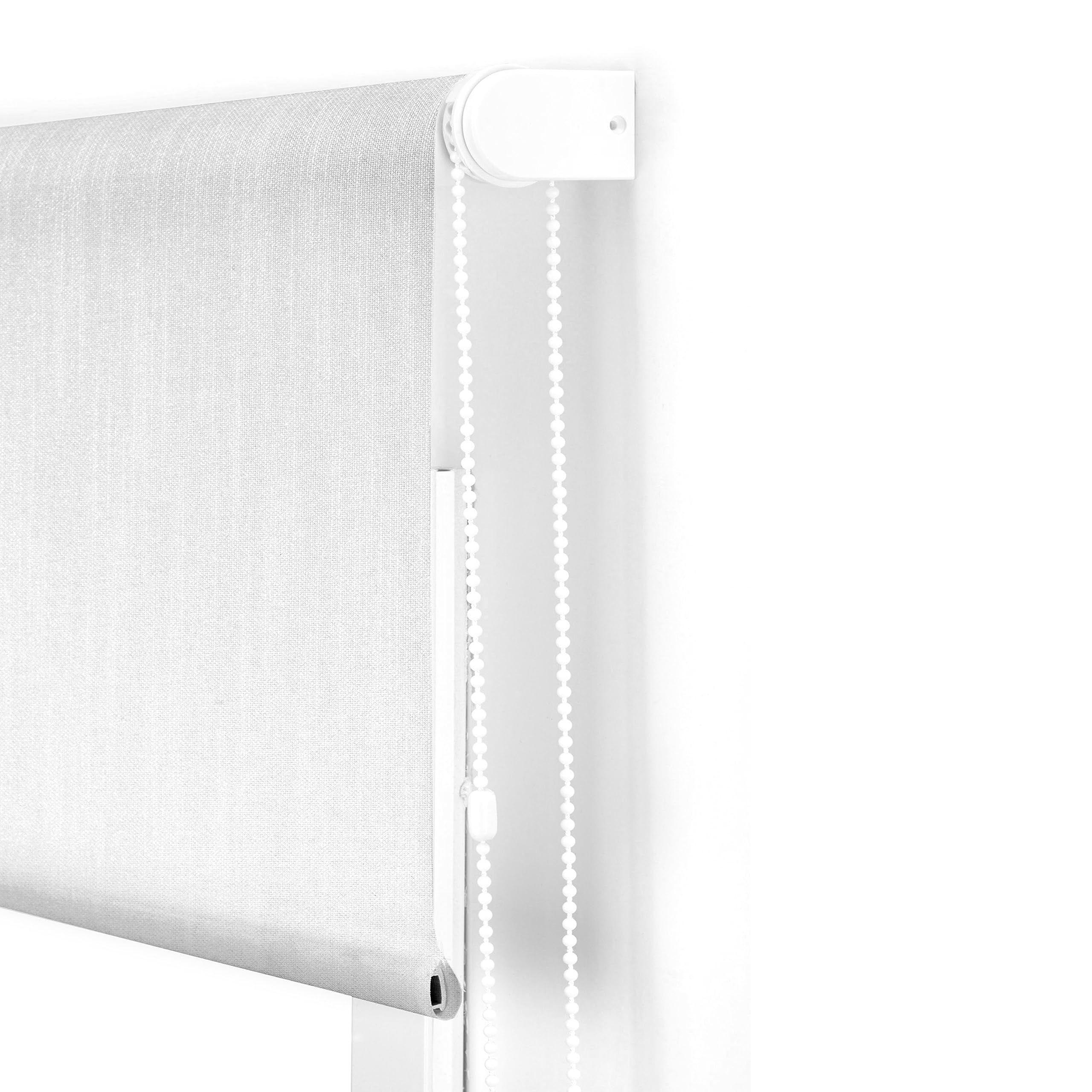 Blindecor Ara Versailles Store Enrouleur translucide Argenté 120 x 190 cm Dimensions approximatives du Tissu 117 x 185 cm