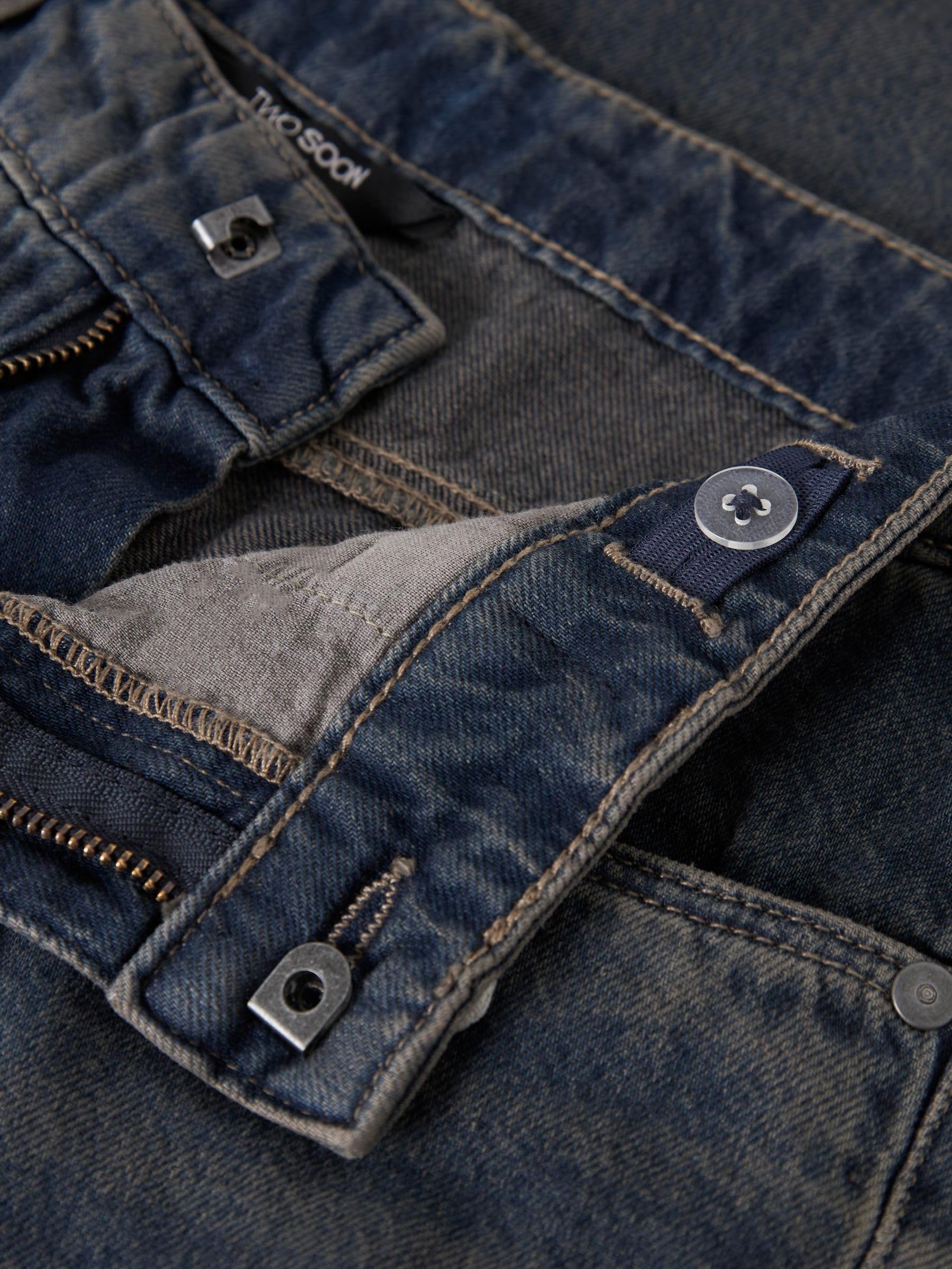 Jungen Straight Fit Jeans – 100% Baumwolle Denim Hose – Klassische Regular Fit Kinderjeans