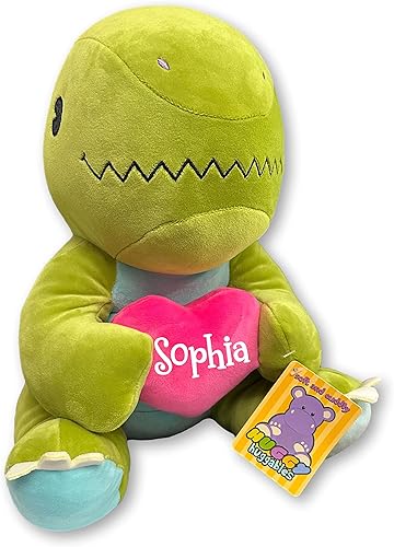 Miniatura 3 de Fiesta Toys Regalo personalizado para el día de San Valentín dinosaurio de peluche con corazón T-Rex