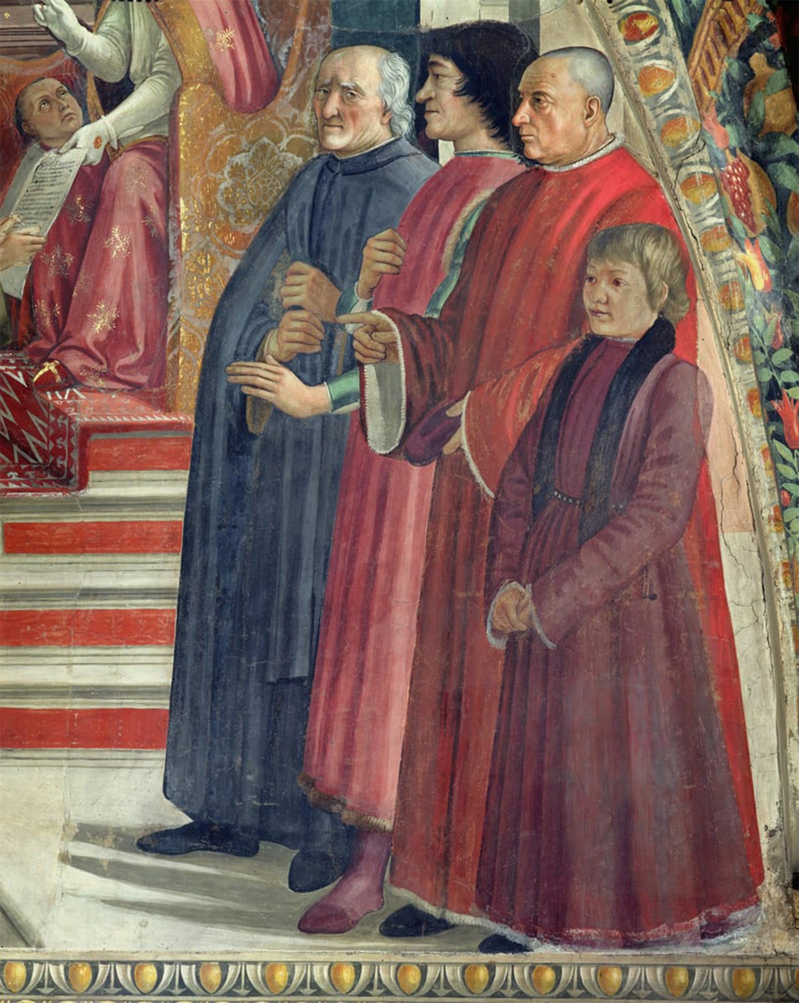 HRJUBWREE Retro Picture Art Painting Wall Poster Detail of St by Domenico Ghirlandaio Vintage Art Print for Office Decor 60x90cm