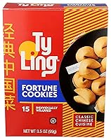 Vista 1 de Ty Ling Galletas Fortune, 3.5 onzas (paquete de 1) 15 galletas Fortune envueltas individualmente