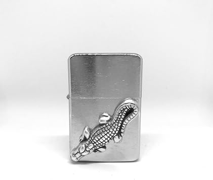 Alligator Thunderbird Vector Pocket Lighter Stainless Steel Single Torch Cigar Lighter Cigar Cutters by Jim