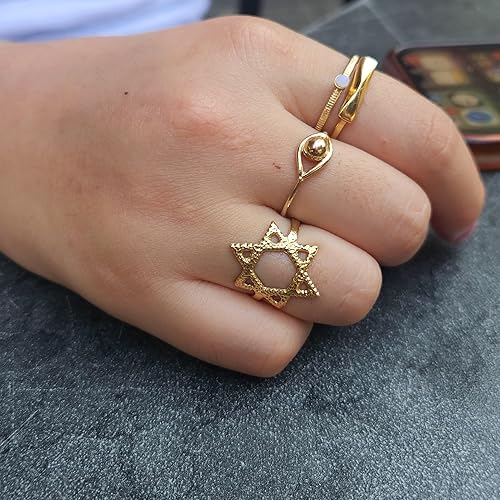 Miniatura 8 de Star of David Ring Jewish Ring Magen David Jewish Star Ring Jewish Jewelry