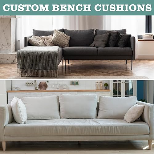 Miniatura 7 de Haymie - Cojín de banco personalizado 2023, cojín de banco para exteriores, funda de cojín para muebles de interior, cojín de asiento de banco de