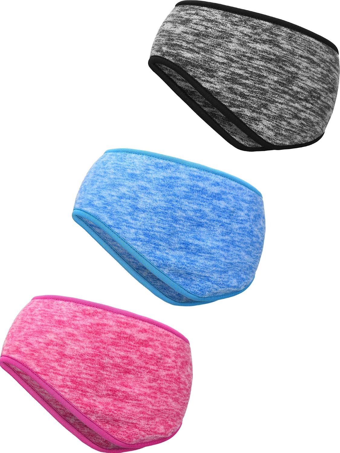 Blulu 3 Pcs Fleece Ear Warmers Muffs, Women Men