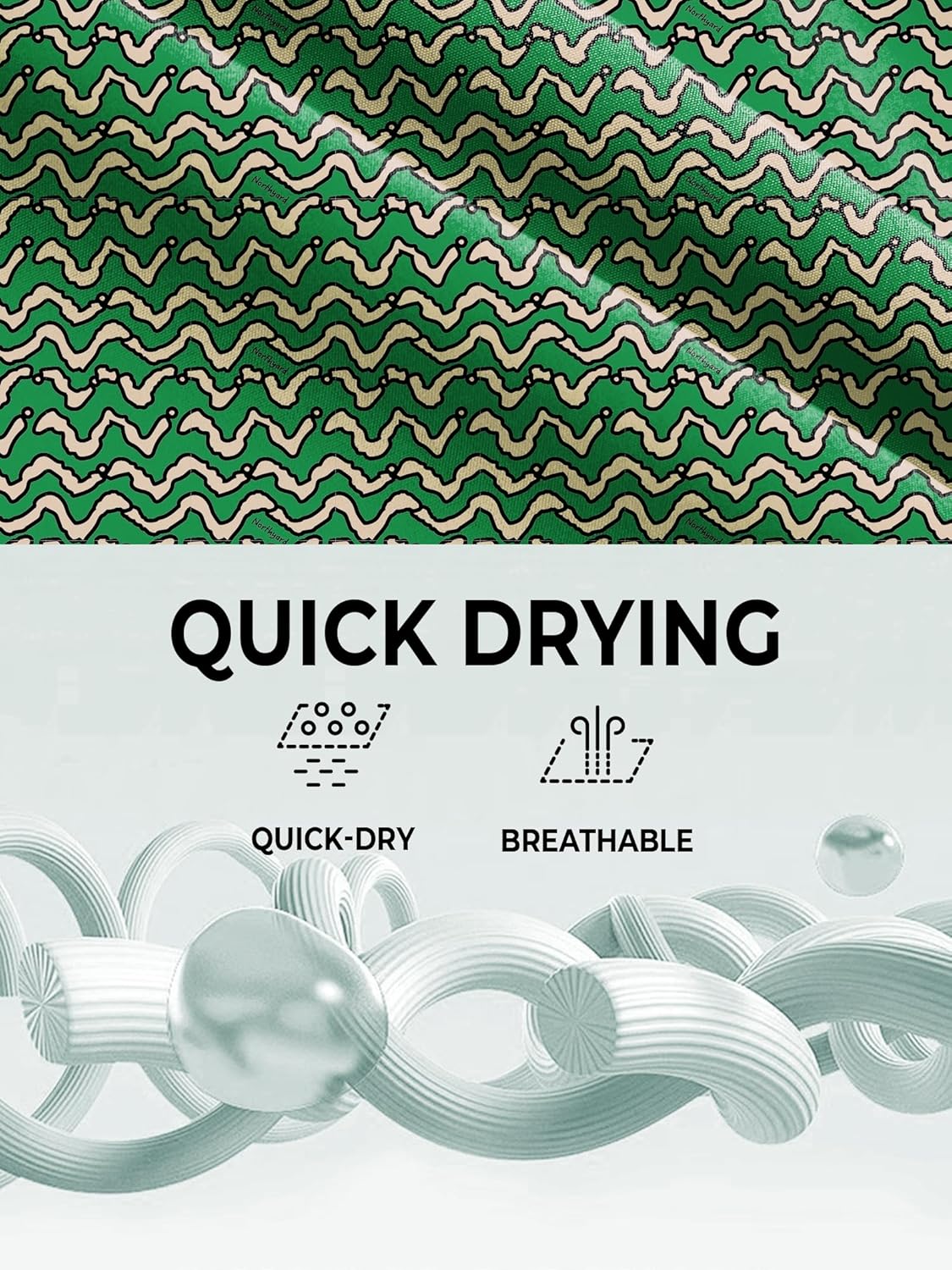 NORTHYARD Mens Swim Trunks Board Shorts 9 Inch Bathing Suit Swimwear Quick Dry Beach Short with Zipper Pocket - No Mesh Liner - Image 5