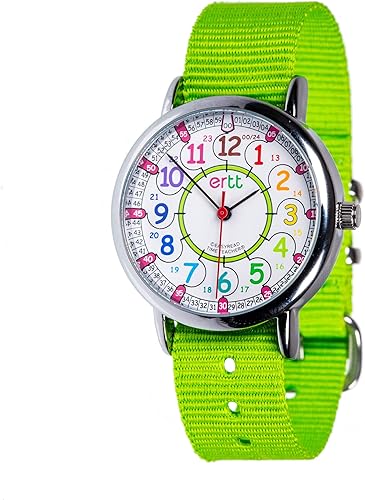 EasyRead Time Teacher - Reloj de enseñanza para niños, reloj analógico para niños y niñas, reloj de aprendizaje para niños, reloj de pulsera para