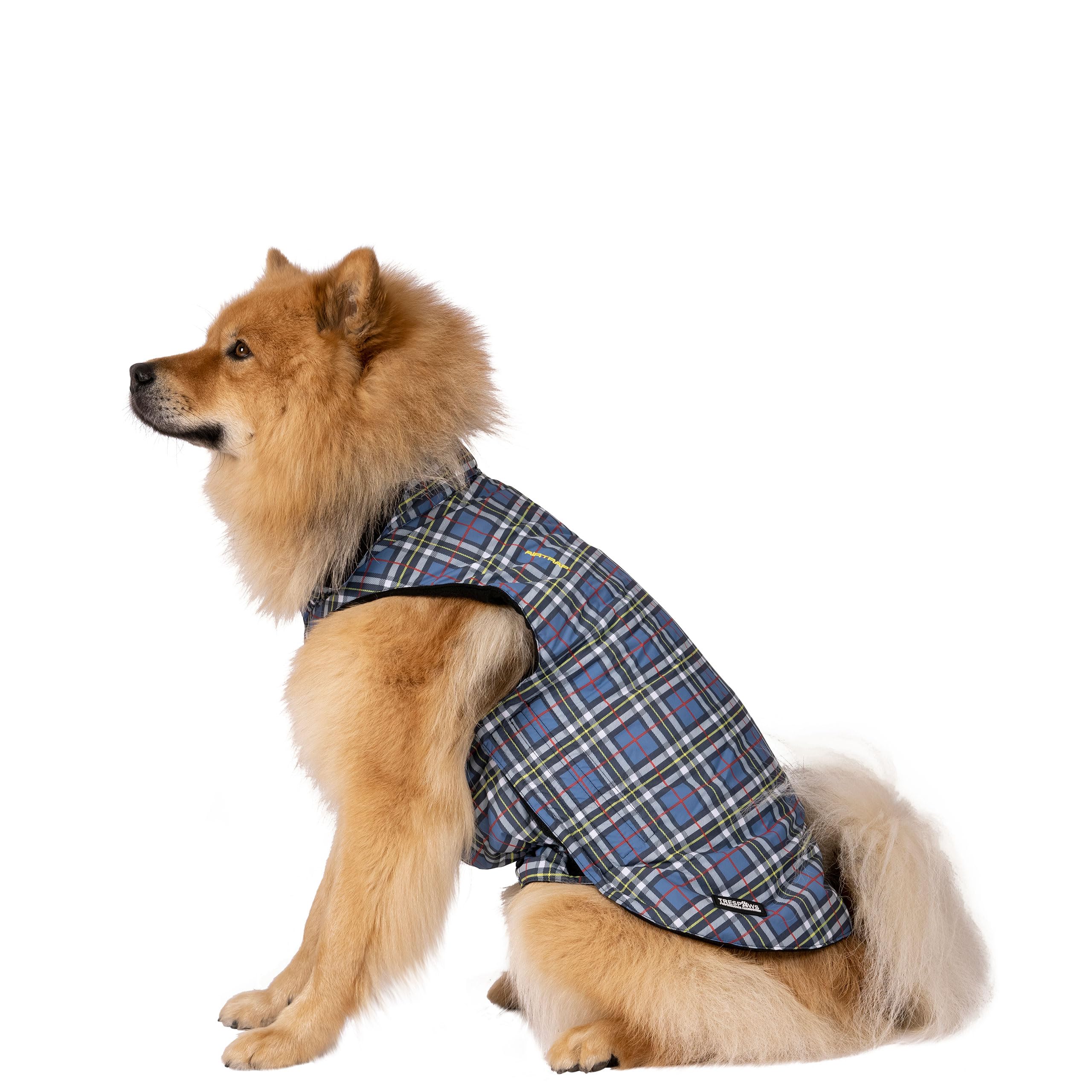 Trespass Manteau de Pluie imprimé pour Chien Charly Motif Tartan Taille M