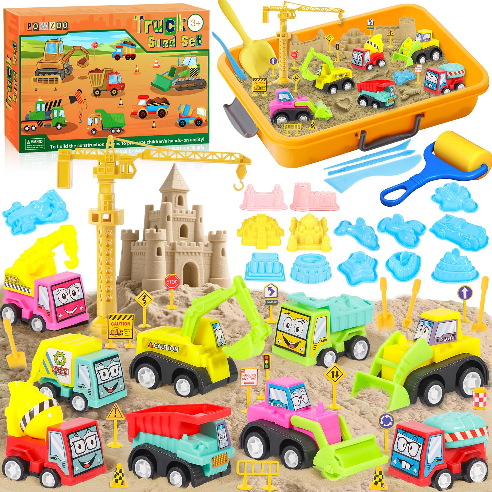 POWZOO Kit de Construction- 1KG de Sable Magique