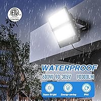 Vista 4 de ILLSTAR Luces LED de estadio de 600 W, 90000 lúmenes, luz de inundación LED súper brillante al aire libre para arena, patio trasero