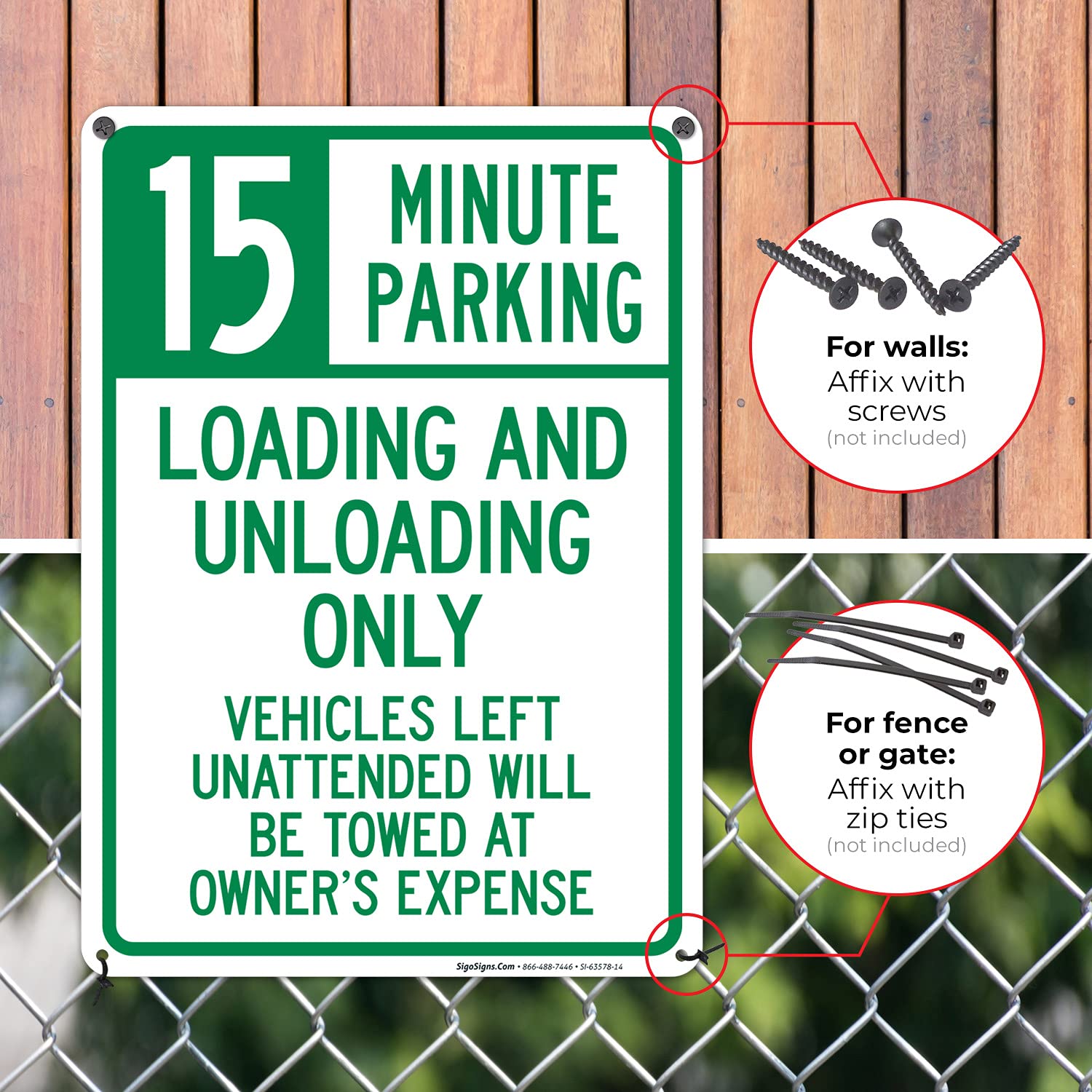 30 Minute Parking Loading And Unloading Only Sign | Sigo Signs