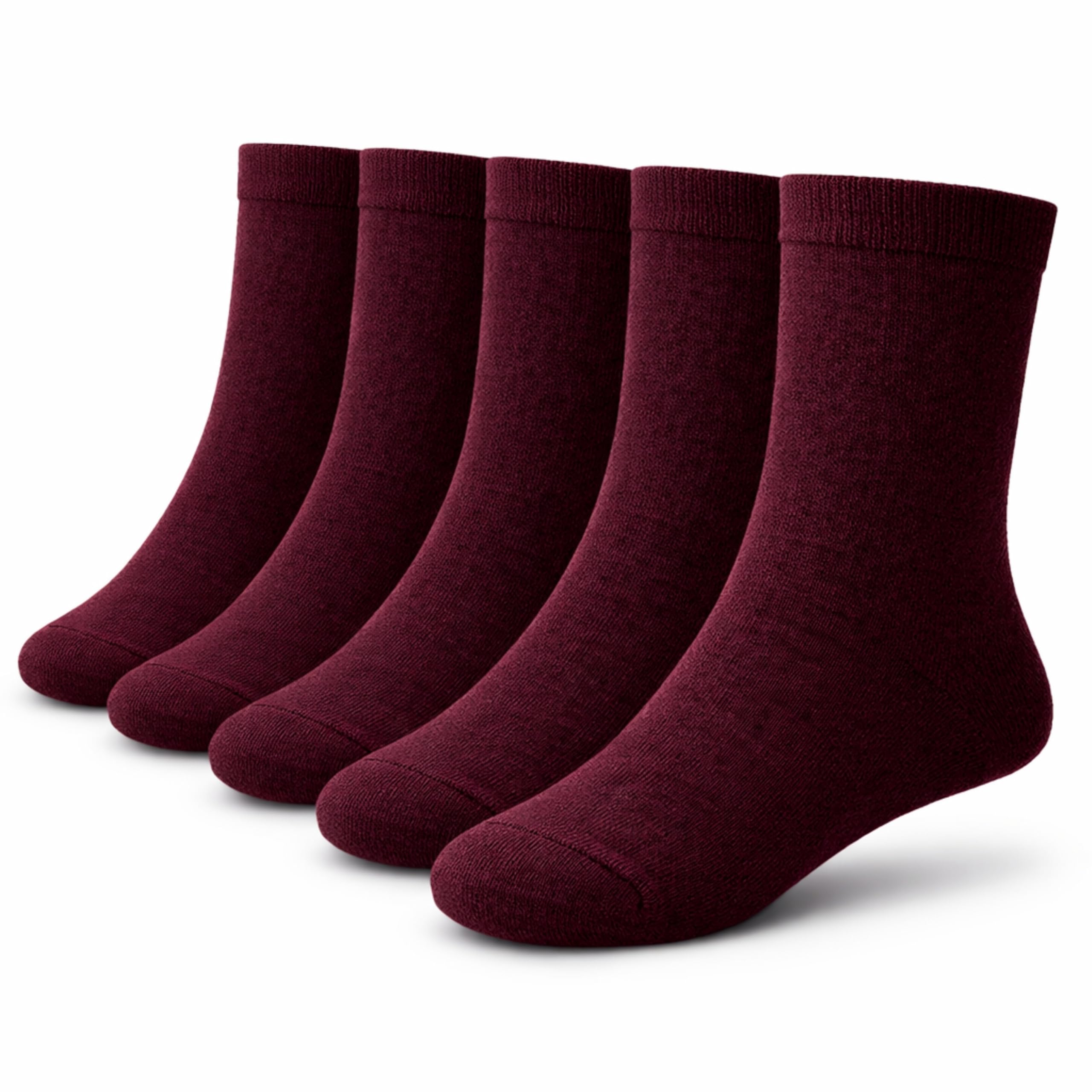 bisoo SET de 5 Pares de Calcetines Escolares de Algodon con Certificado Oeko-Tex para Uniforme Colegio - Elige tu Talla y Color